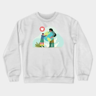 save the earth with a heart Crewneck Sweatshirt